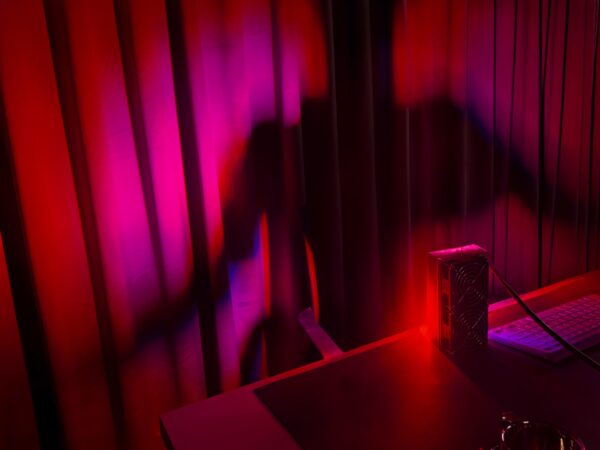 Mixed tone magenta ambient lamp - Sweet Aurora-D Magenta Glow Ambient Light Core Unit creating cozy ambient lighting effect